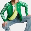 Adidas bluza damska rozpinana zielona bez kaptura